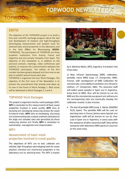 Newsletter TOPWOOD N°1_nov 2016